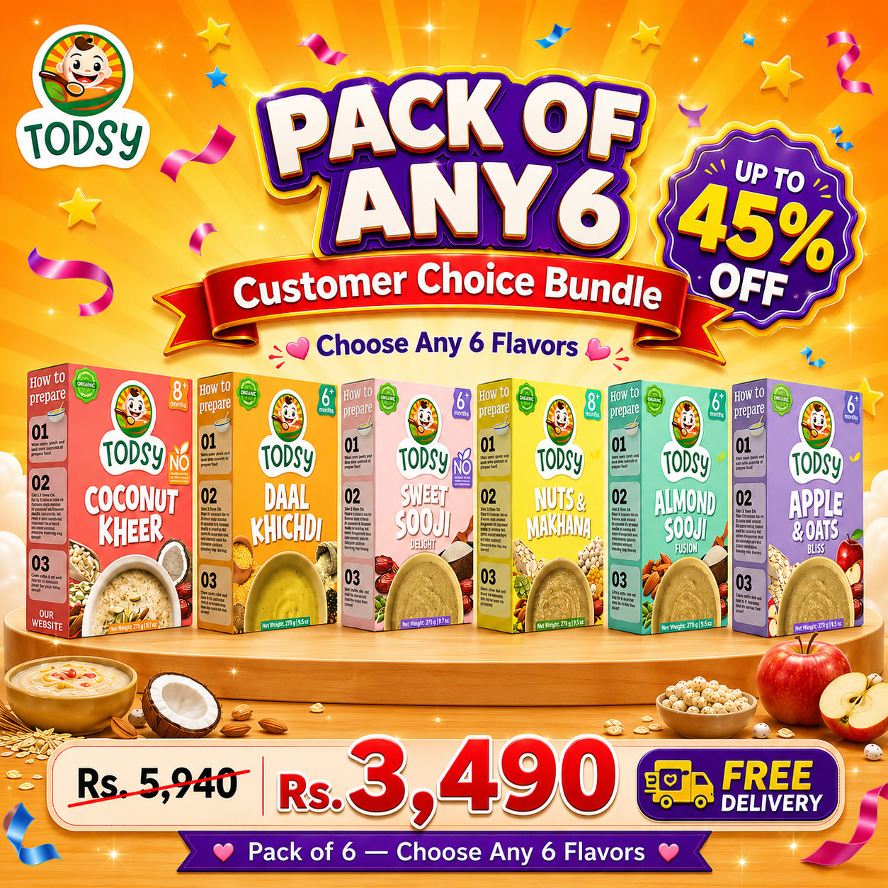 Pack of any 6 - Build Your Own Bundle