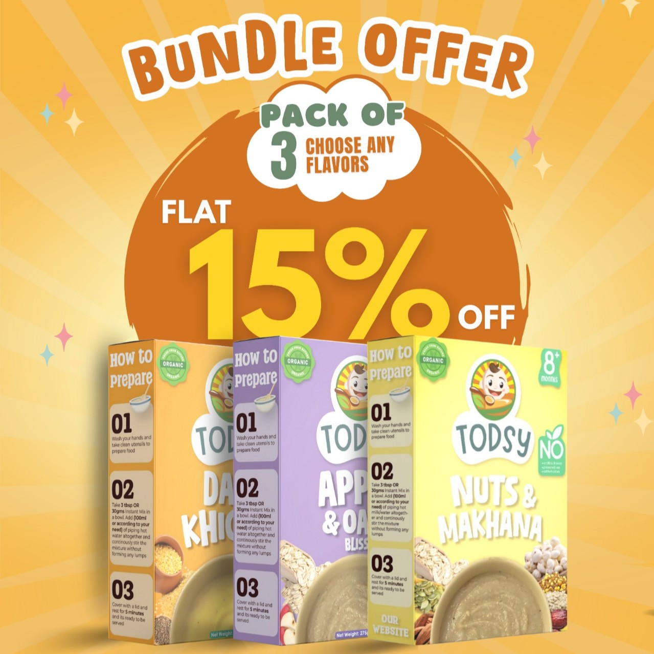 Pack of 3 -  Any Flavors