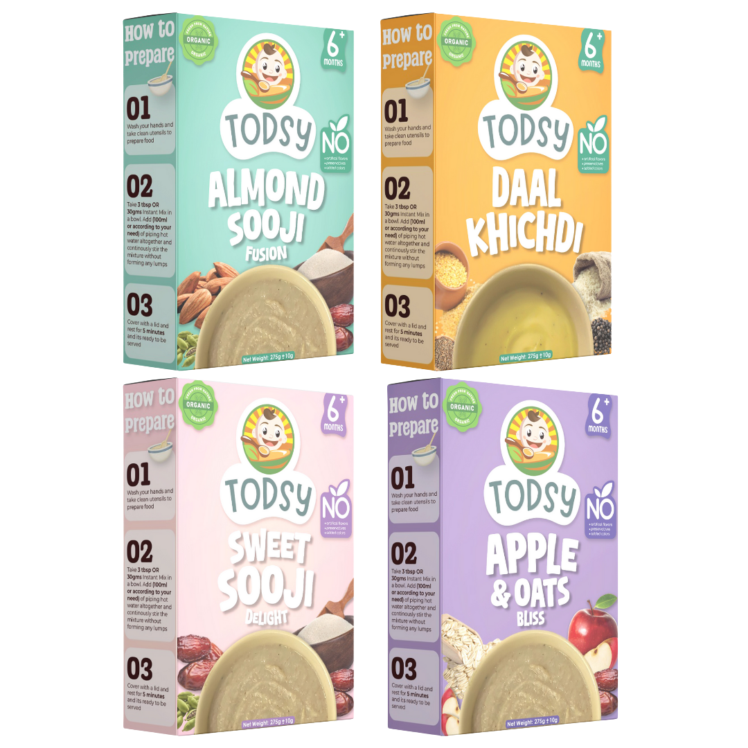 Pack Of 04 (For 6+ Months Babies)